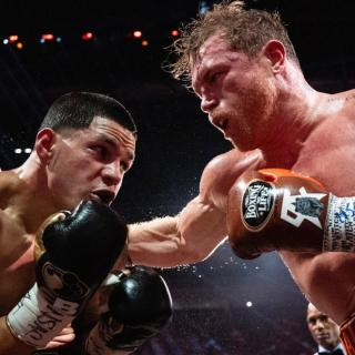 En unos dias recibimos el unico par de guantes disponibles en toda Europa usados por el Canelo en su