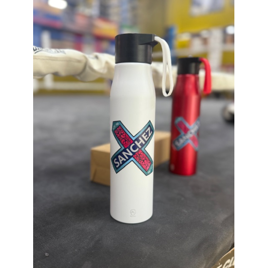 Bidon de aluminio "Team Sanchez" blanco