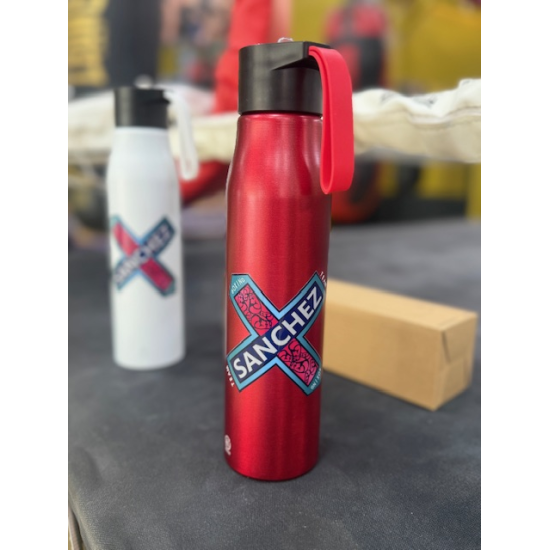 Bidon de aluminio "Team Sanchez" rojo