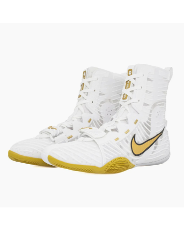 Botas de boxeo Nike Hyperko 3 Blanco/dorado