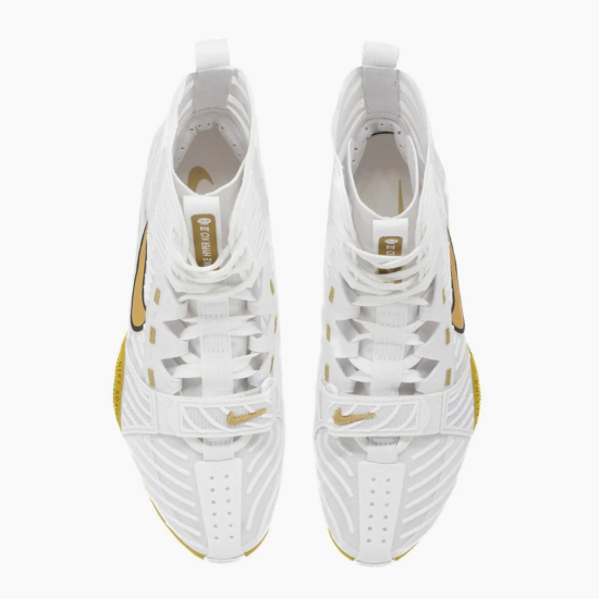 Botas de boxeo Nike Hyperko 3 Blanco/dorado