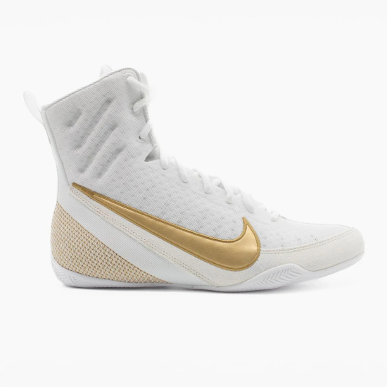 Botas de boxeo Nike Machomai 3 blanco/dorado