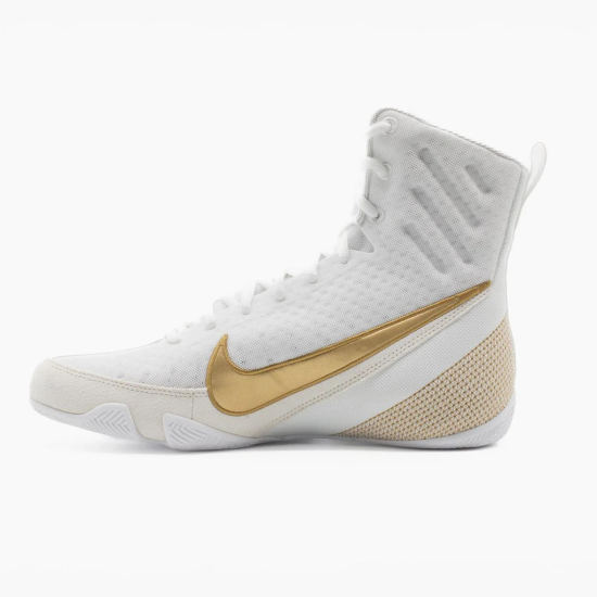 Botas de boxeo Nike Machomai 3 blanco/dorado