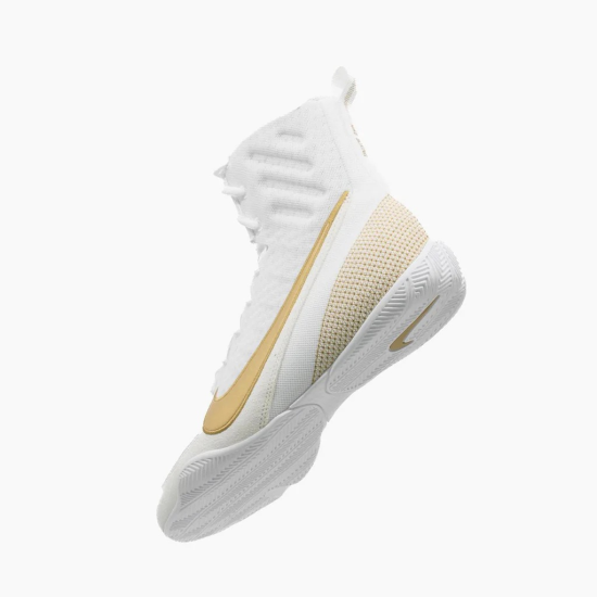 Botas de boxeo Nike Machomai 3 blanco/dorado