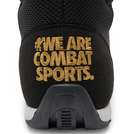 Botas de Boxeo Profesional Leone 1947 Color Negro-dorado CL188