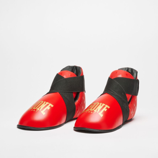 Botines de Kickboxing Leone 1947 CL166 "DNA" rojo