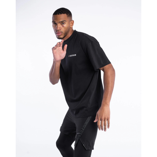 Camiseta Boxraw Oversized " We dont play boxing" negra