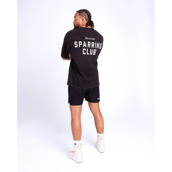 Camiseta Boxraw Sparring Club oversized Washed Black