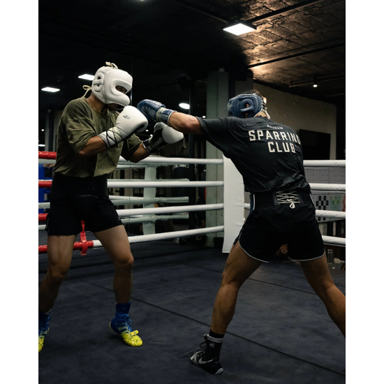 Camiseta Boxraw Sparring Club oversized Washed Black