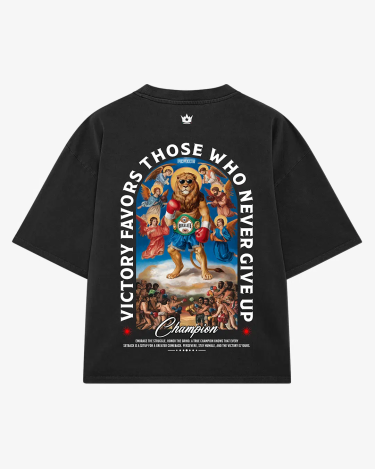 Camiseta de algodon Boxelite Club "Divine Champion black"