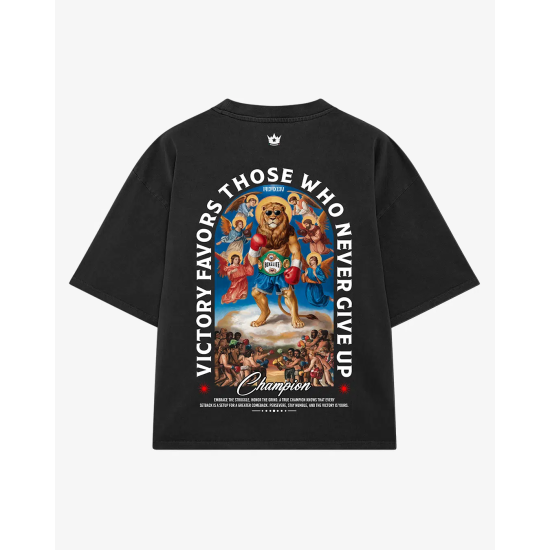 Camiseta de algodon Boxelite Club "Divine Champion black"