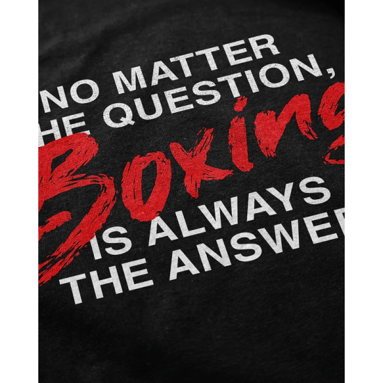 Camiseta de algodon Boxelite Club " No matter the Question"