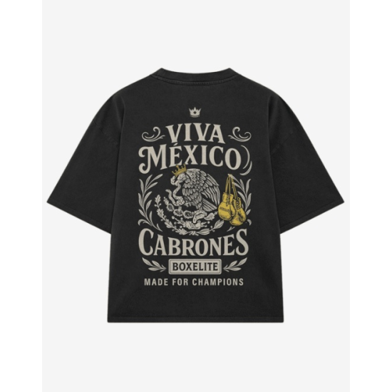 Camiseta de algodon Boxelite Club "Viva Mexico cabrones"