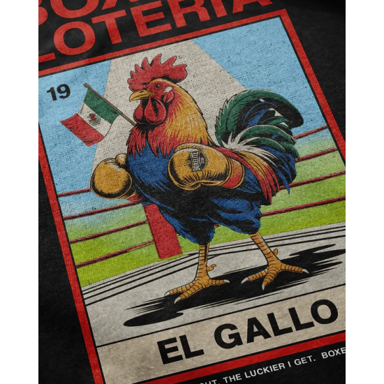 Camiseta de algodon Boxelite Loteria "El gallo"
