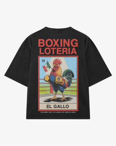 Camiseta de algodon Boxelite Loteria "El gallo"