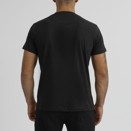 Camiseta de algodon Leone 1947 LSM208 negro