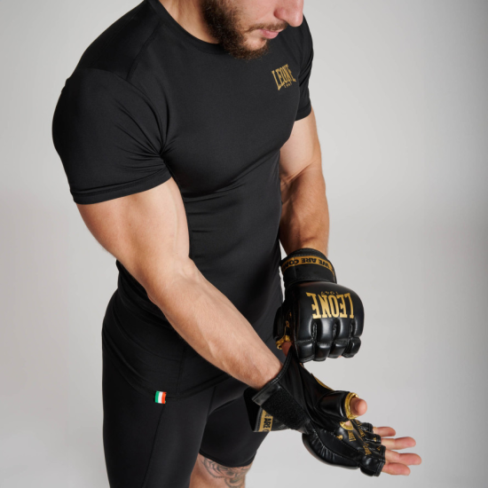 Camiseta tecnica- Rashguard Leone 1947 "DNA" ABX707 negra