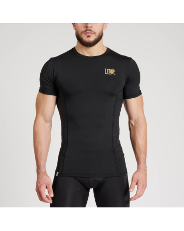 Camiseta tecnica- Rashguard Leone 1947 "DNA" ABX707 negra