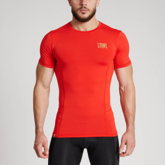 Camiseta tecnica- Rashguard Leone 1947 "DNA" ABX707 roja