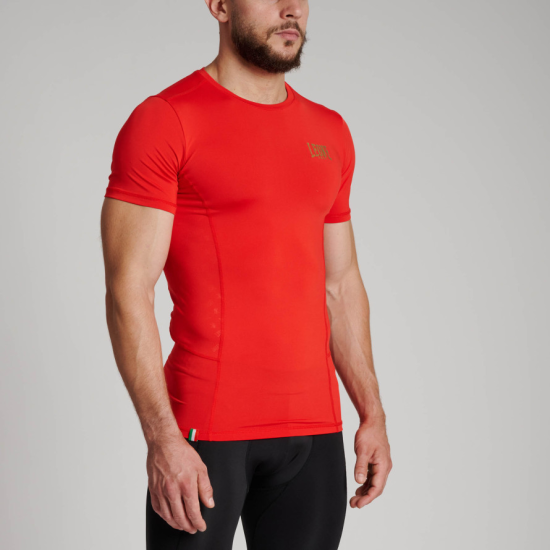 Camiseta tecnica- Rashguard Leone 1947 "DNA" ABX707 roja