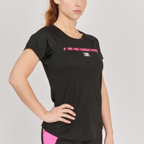 Camiseta de mujer Leone 1947 "WACS" color negro ABX144