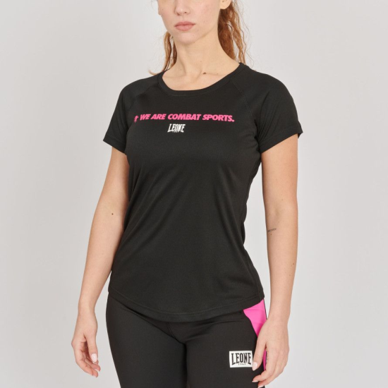 Camiseta de mujer Leone 1947 "WACS" color negro ABX144