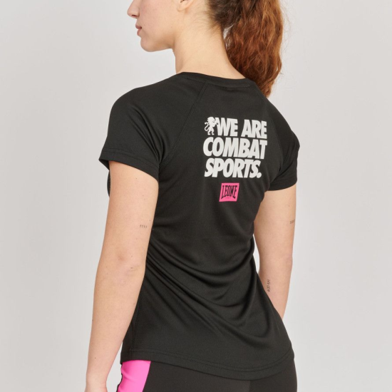 Camiseta de mujer Leone 1947 "WACS" color negro ABX144