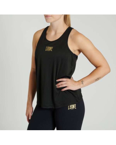 Camiseta de tirantes femenina  Leone 1947 " Tank" negra ABX729