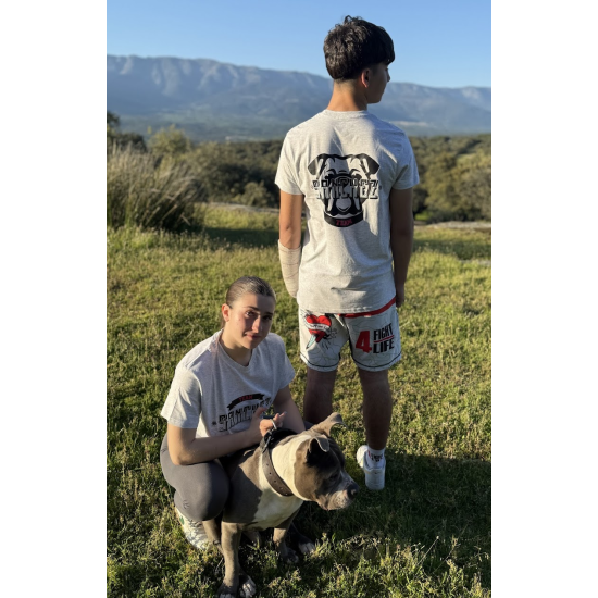 Camiseta del Team Sanchez  "American Bully" gris