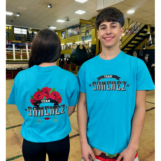 Camiseta del Team Sanchez  "Frida Kahlo" azul