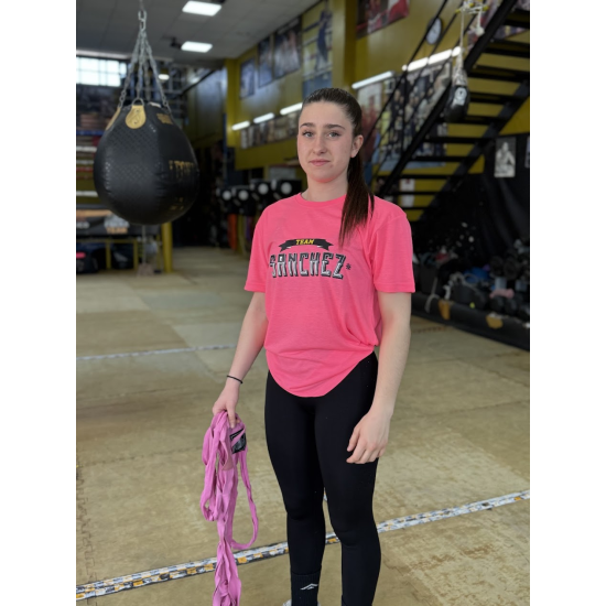 Camiseta del Team Sanchez  "Katrina mex" rosa fluor