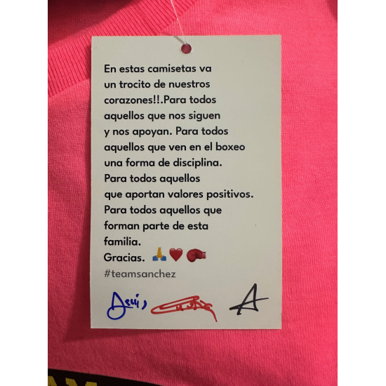 Camiseta del Team Sanchez  "Katrina mex" rosa fluor