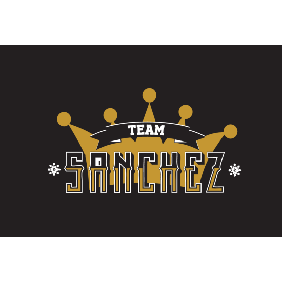 Camiseta del Team Sanchez  "The King" negra