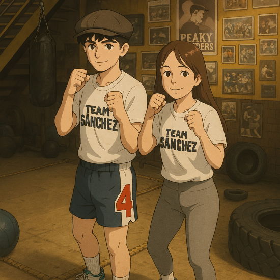 Camiseta del Team Sanchez  "Peaky Blinders" blanca