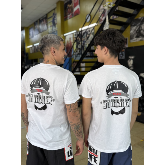 Camiseta del Team Sanchez  "Peaky Blinders" blanca