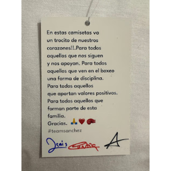 Camiseta del Team Sanchez  "Peaky Blinders" blanca