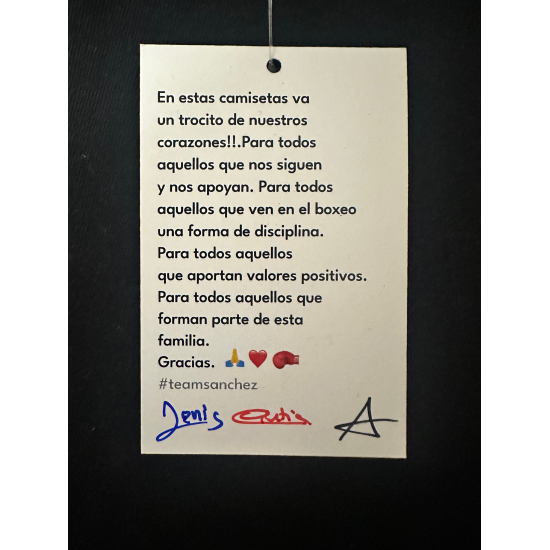 Camiseta del Team Sanchez  "The King" negra