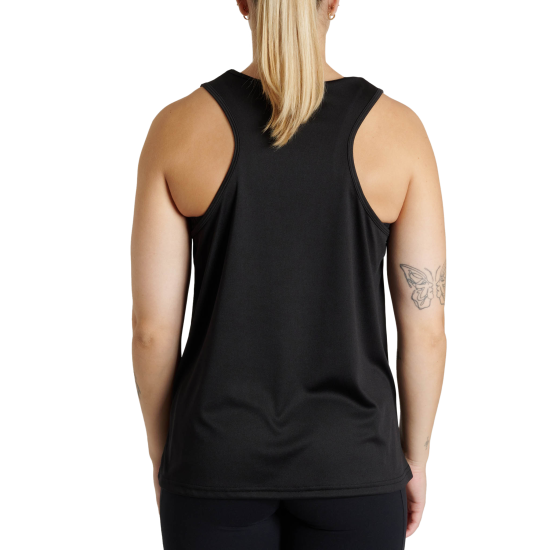 Camiseta femenina Leone 1947 " Logo" Tank negra ABX132