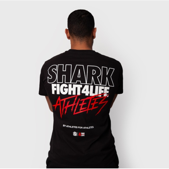 Camiseta Fight 4 life by Shark boxing negra
