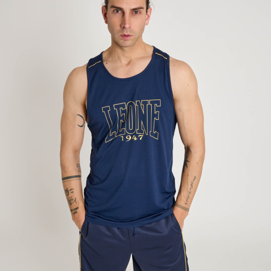 Camiseta Leone 1947 sin mangas DNA ABX734 azul