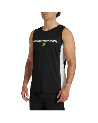 Camiseta Leone 1947 sin mangas " Logo Wacs" negro ABX124