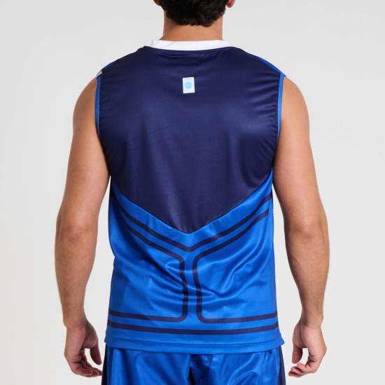 Camiseta Leone 1947 sin mangas WAKO AB995 azul