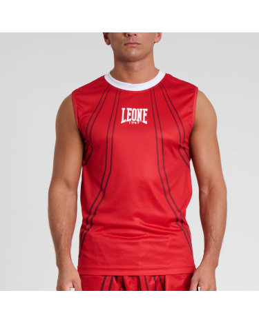 Camiseta Leone 1947 sin mangas WAKO AB995 rojo