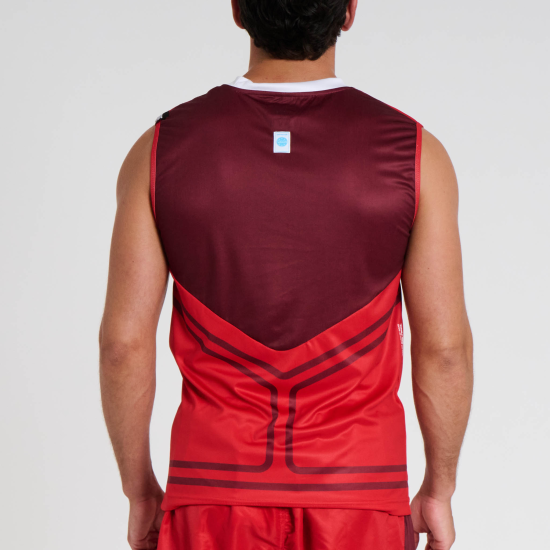 Camiseta Leone 1947 sin mangas WAKO AB995 rojo