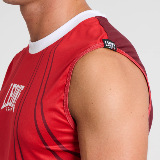 Camiseta Leone 1947 sin mangas WAKO AB995 rojo
