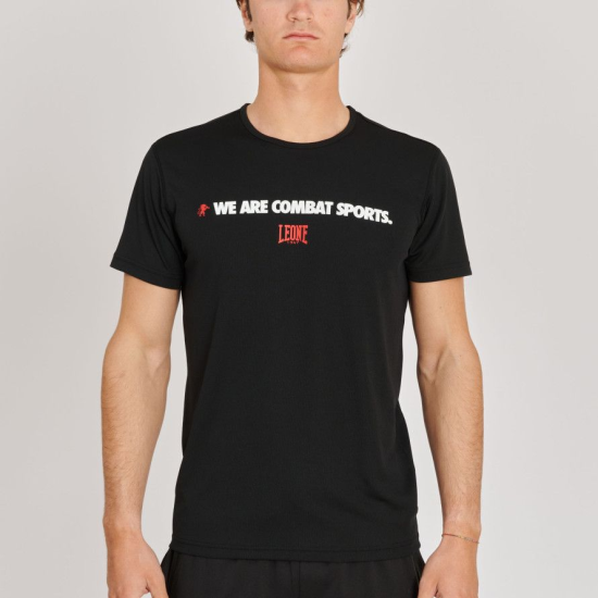 Camiseta "Logo WACS" Leone 1947 Color Negro ABX131