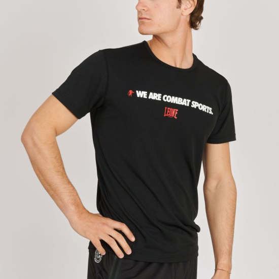 Camiseta "Logo WACS" Leone 1947 Color Negro ABX131