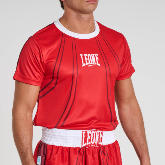 Camiseta oficial manga corta Leone 1947 WAKO roja AB944
