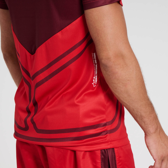 Camiseta oficial manga corta Leone 1947 WAKO roja AB944