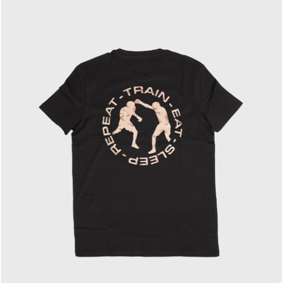 Camiseta Shark Boxing Camo negra